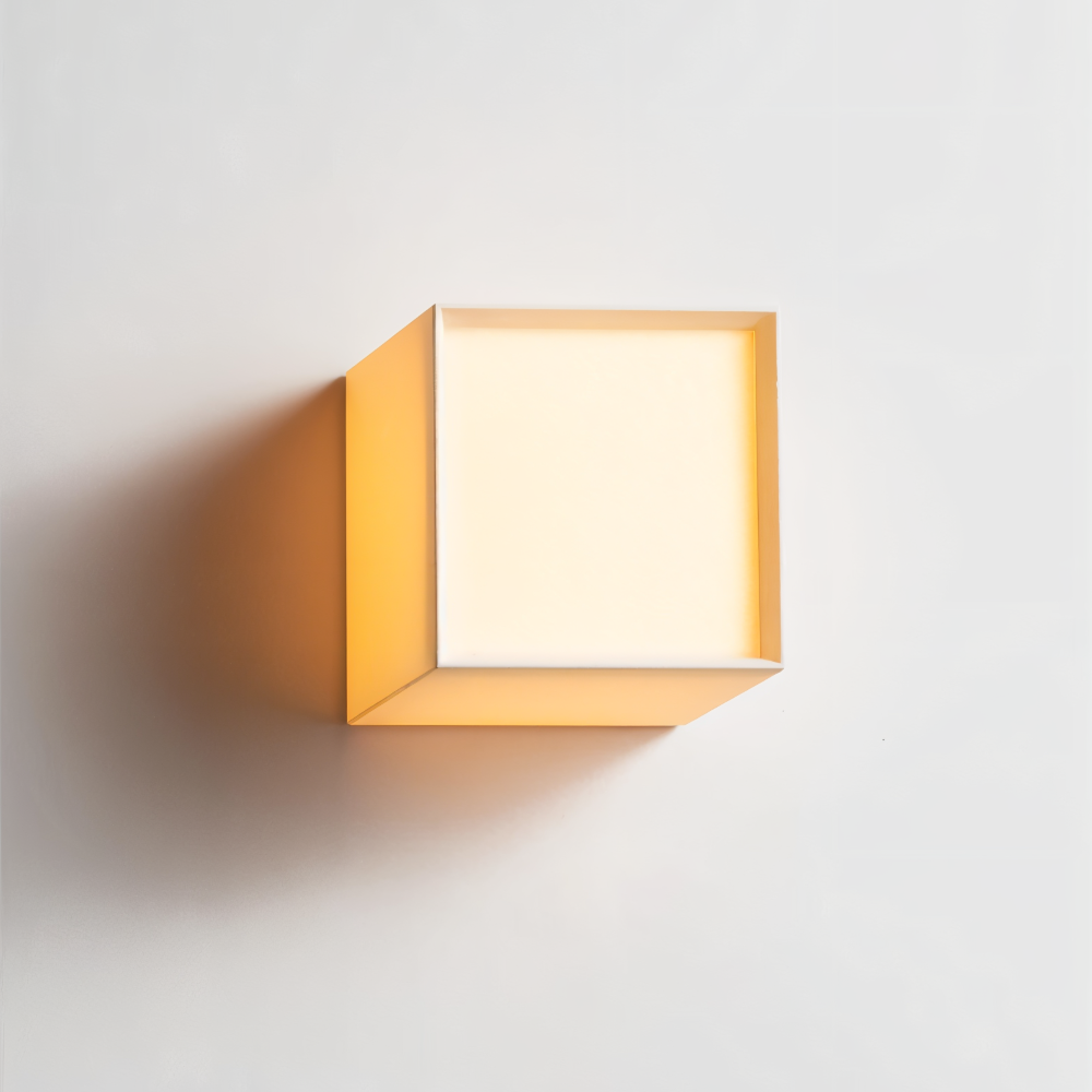 JapSquare Vägglampa - Tyg Vägglampa - Japansk Vägglampa Design - Nordiska Vägglampor LED