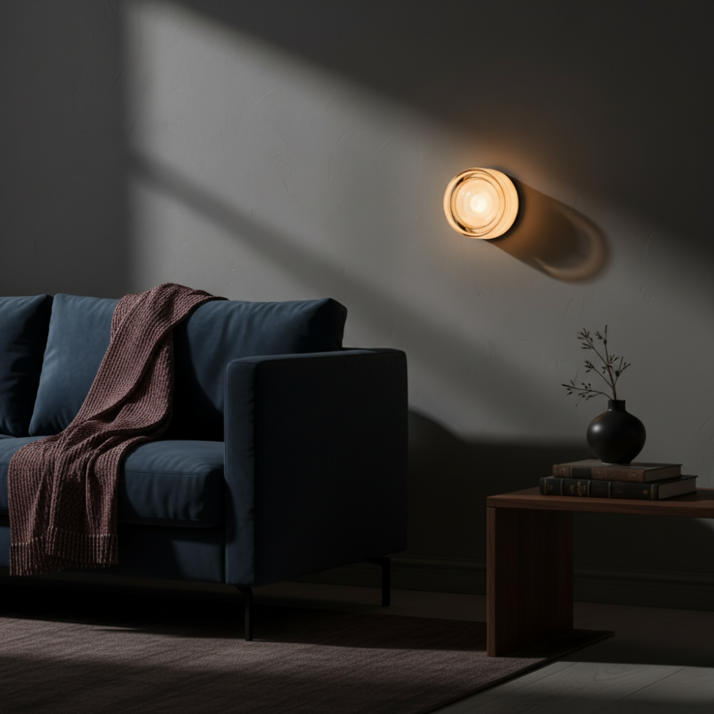 Jelly Gleam - Lyxig vägglampa i nordisk gelé med LED-ljus