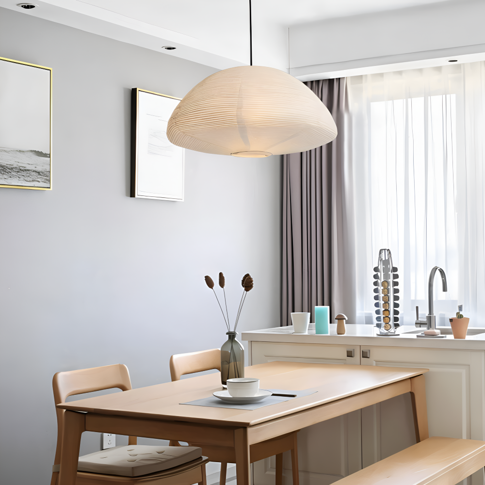 KireiLume - Japansk Papperskupol Pendellampa - Minimalistisk Hänglampa