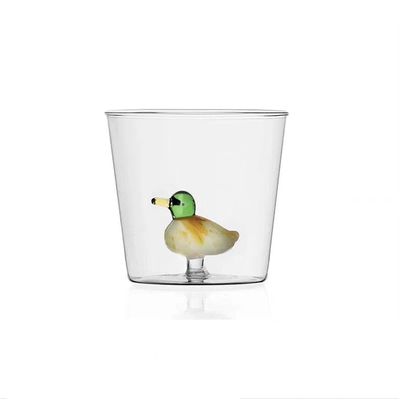 Kreativ 3D-glasmugg - Handgjord djur- och växtformad för kaffe och mjölk - 250-300ml 7