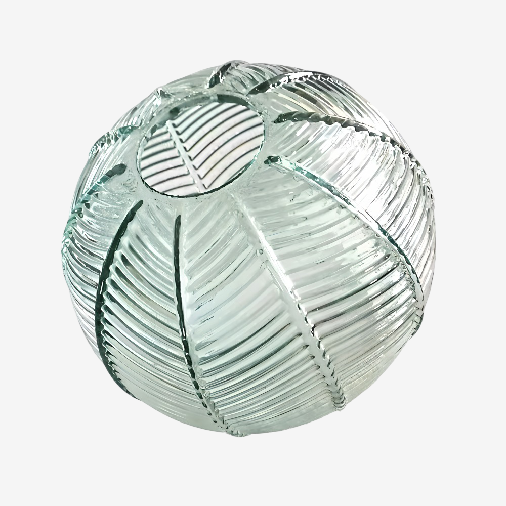 LeafyRib Pendellampa - Retro Modern Ribbad Glas Hänglampa