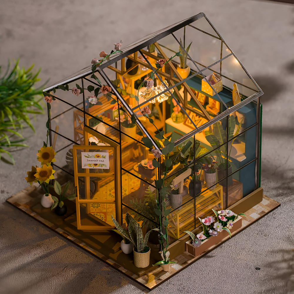 Lil'Puzz Haus - Miljövänligt Miniatyr DIY Dockhus Kit Dekor