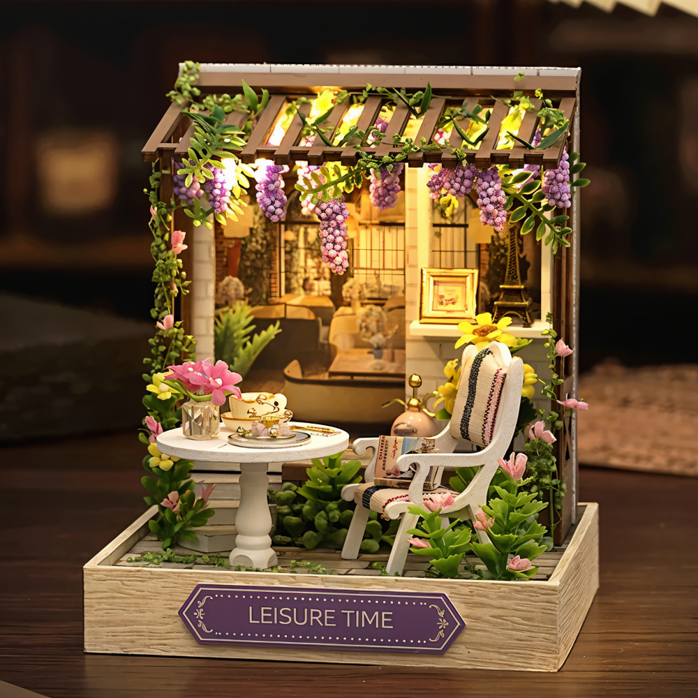 Lil'Puzz Haus - Miljövänligt Miniatyr DIY Dockhus Kit Dekor