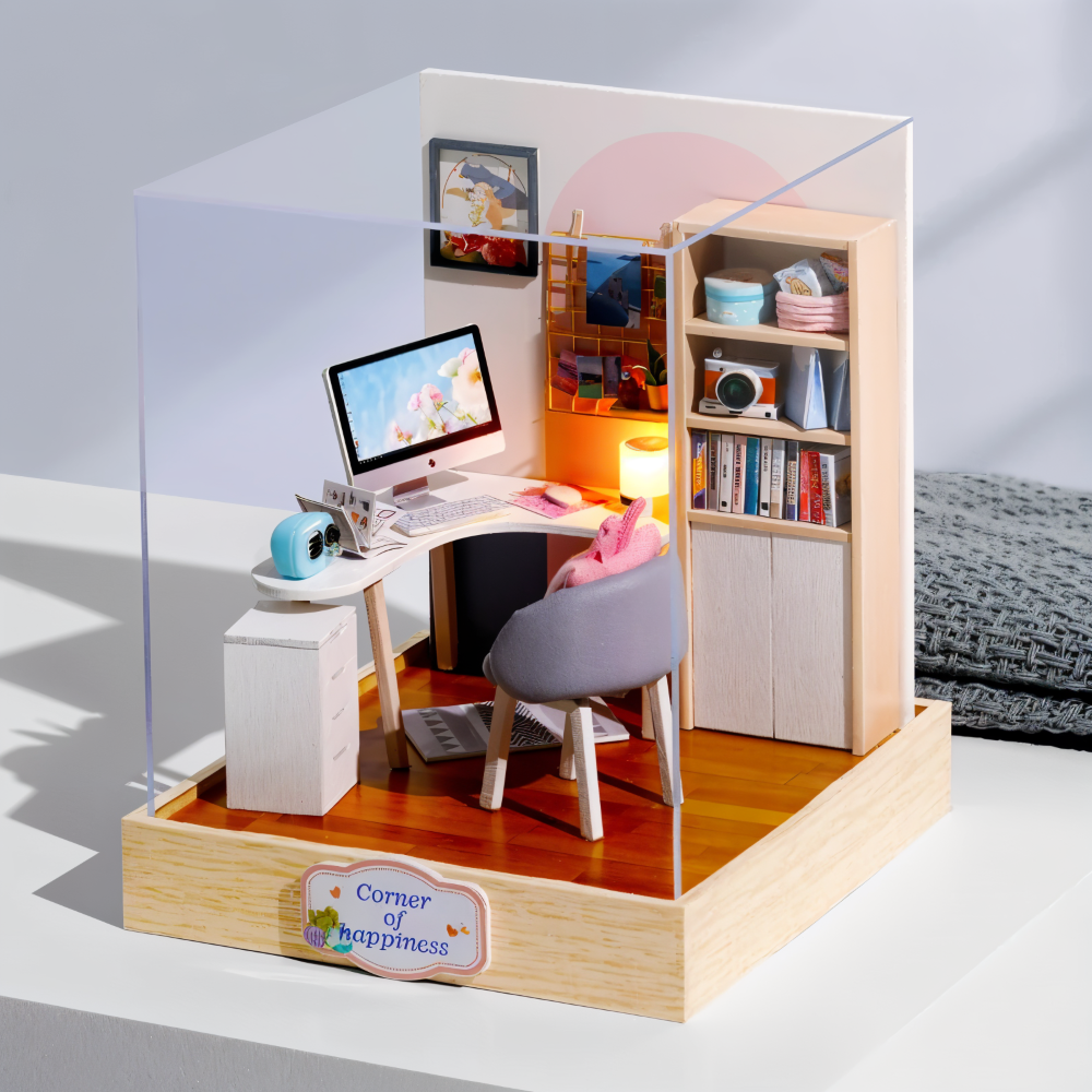 Lil'Puzz Haus - Miljövänligt Miniatyr DIY Dockhus Kit Dekor