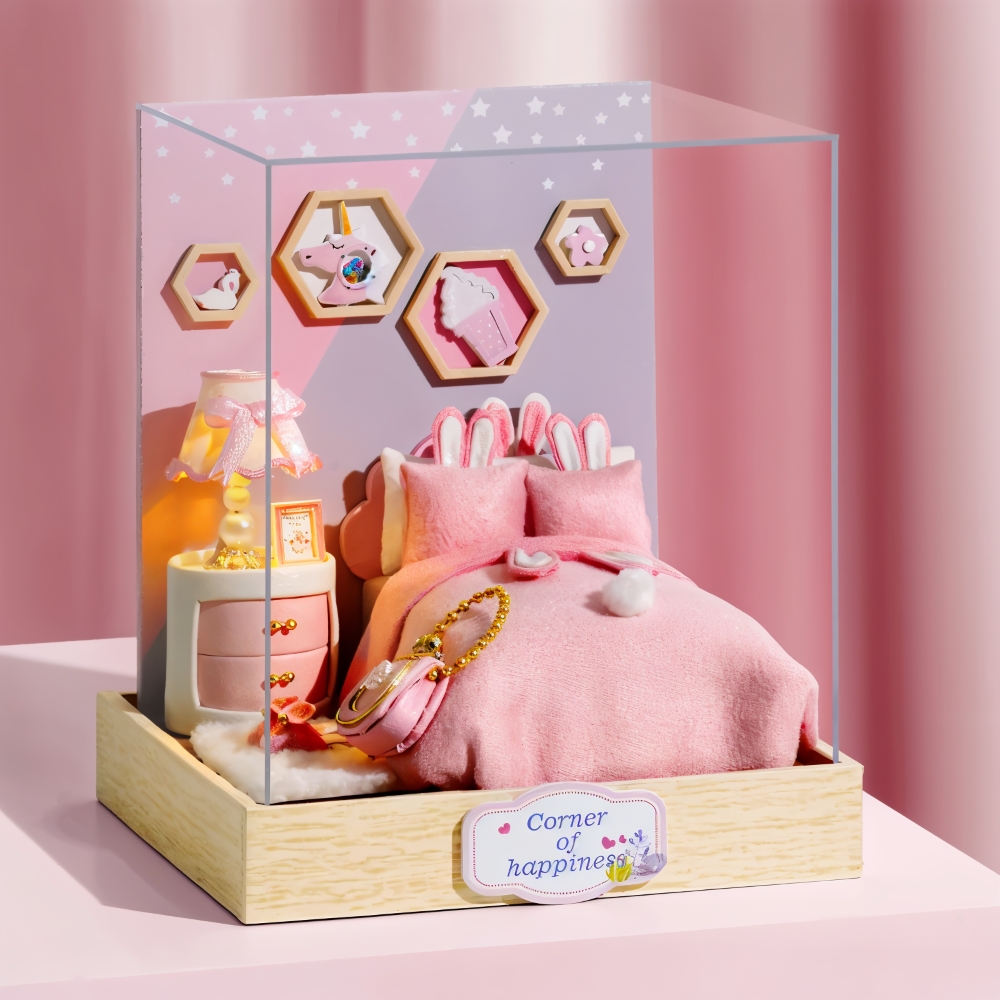 Lil'Puzz Haus - Miljövänligt Miniatyr DIY Dockhus Kit Dekor