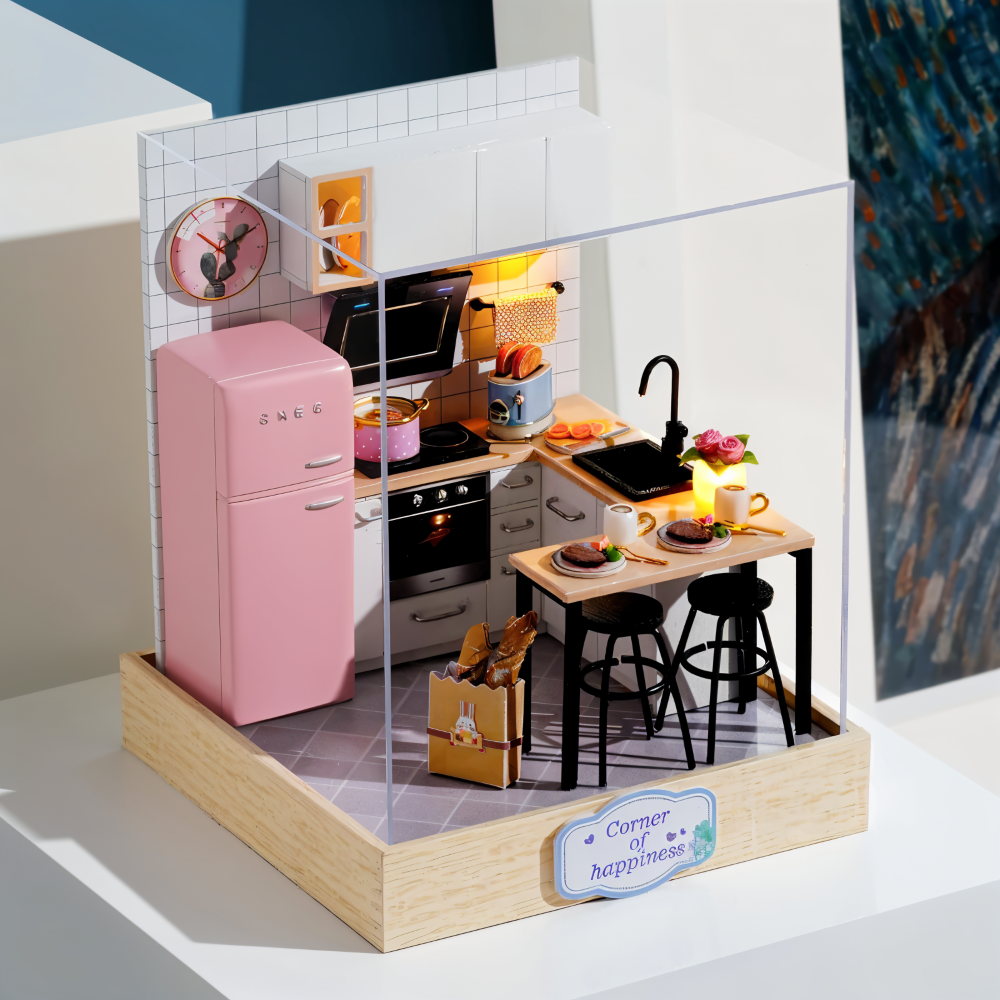 Lil'Puzz Haus - Miljövänligt Miniatyr DIY Dockhus Kit Dekor