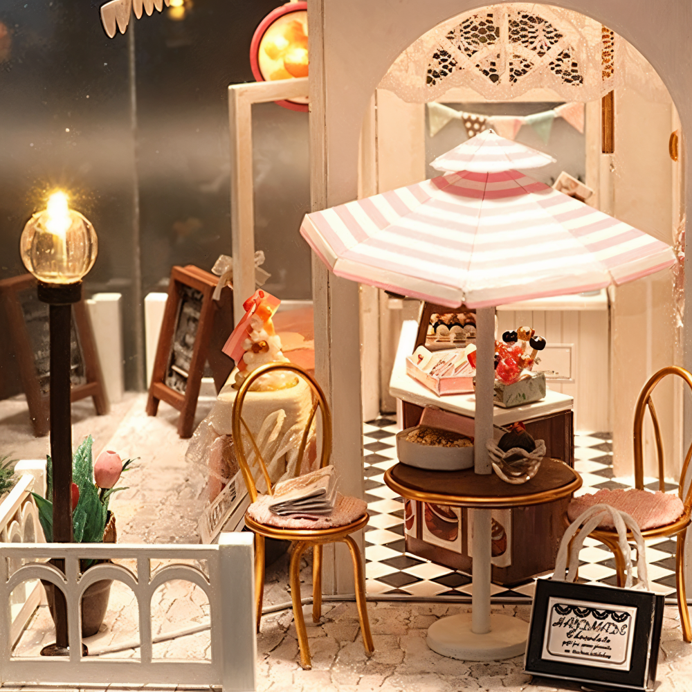 Lil'Puzz Haus - Miljövänligt Miniatyr DIY Dockhus Kit Dekor