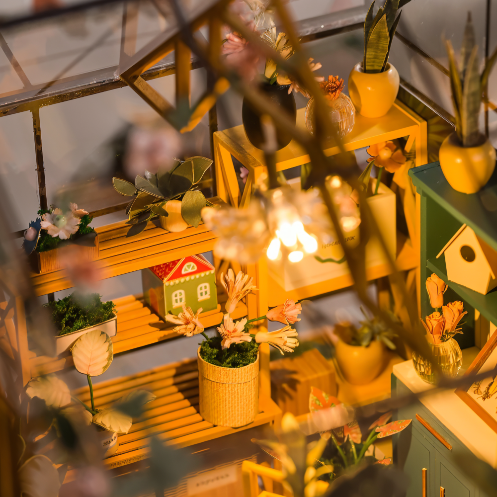 Lil'Puzz Haus - Miljövänligt Miniatyr DIY Dockhus Kit Dekor