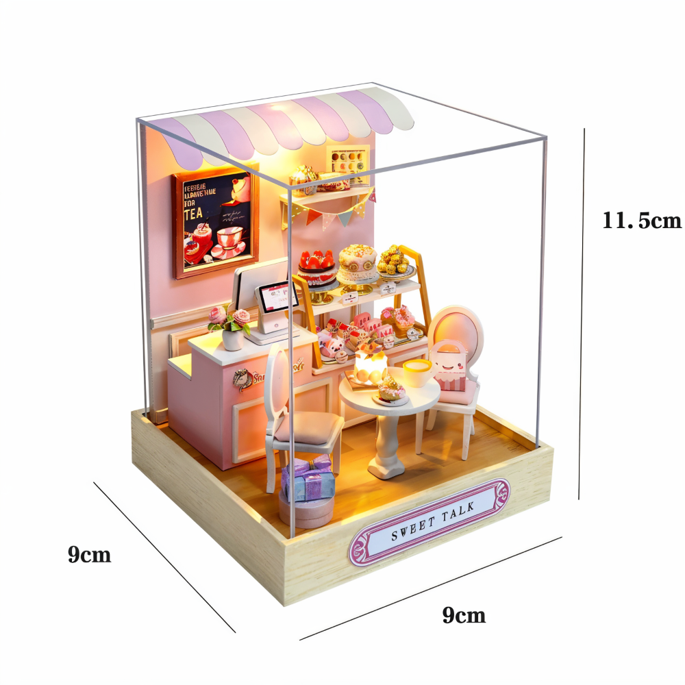 Lil'Puzz Haus - Miljövänligt Miniatyr DIY Dockhus Kit Dekor