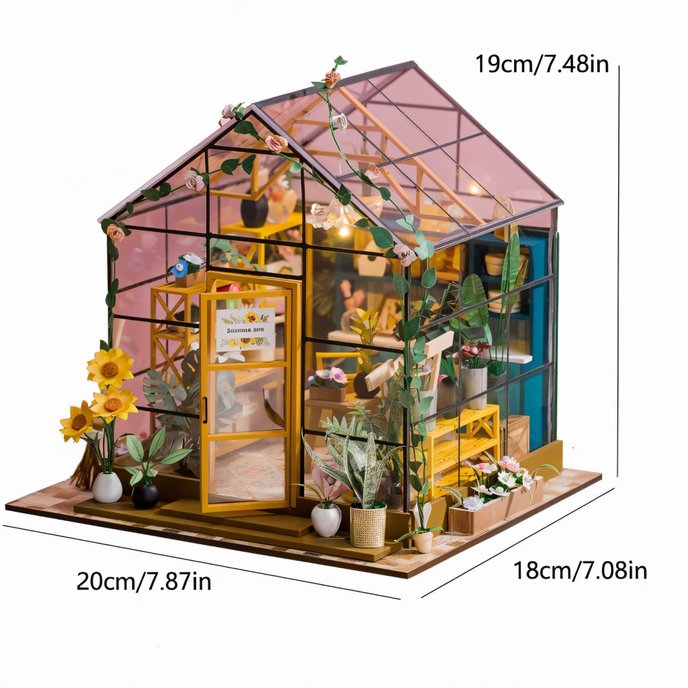 Lil'Puzz Haus - Miljövänligt Miniatyr DIY Dockhus Kit Dekor