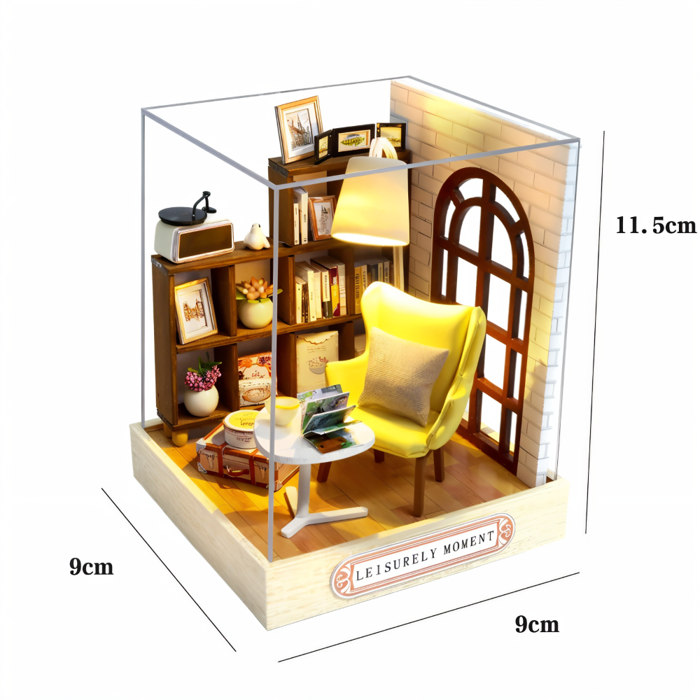 Lil'Puzz Haus - Miljövänligt Miniatyr DIY Dockhus Kit Dekor
