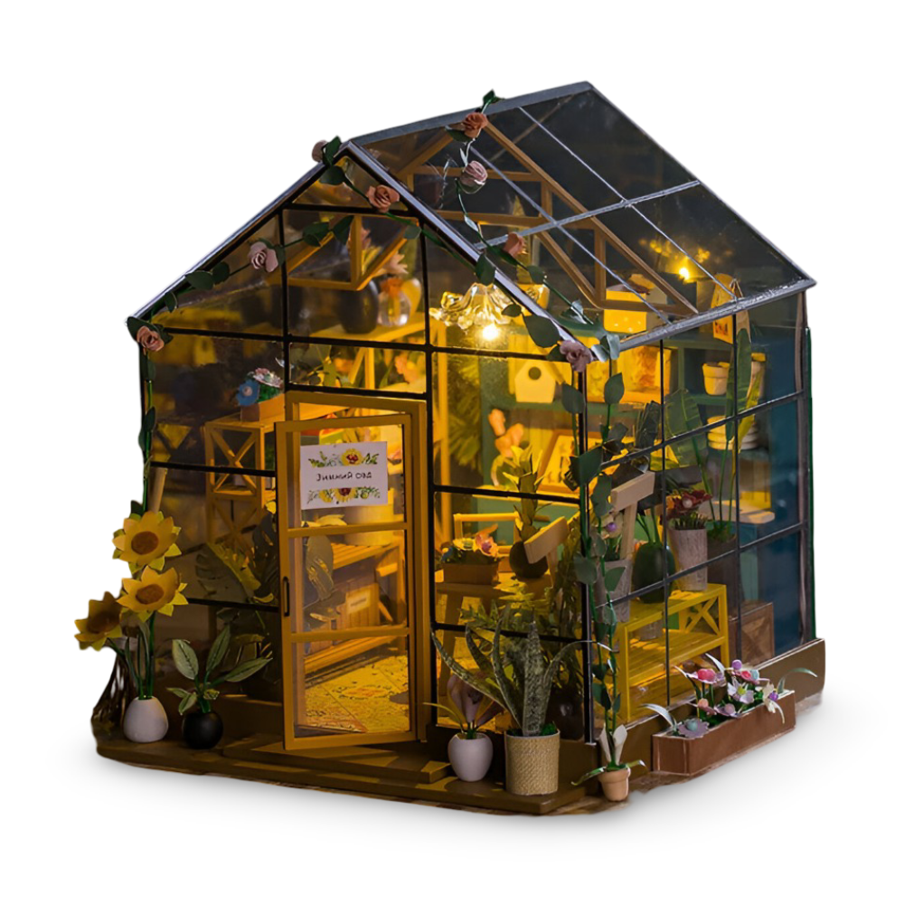 Lil'Puzz Haus - Miljövänligt Miniatyr DIY Dockhus Kit Dekor