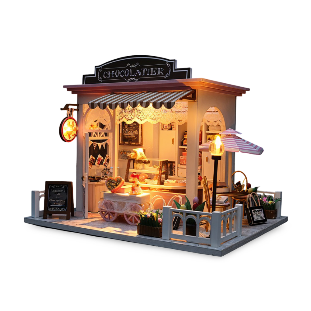 Lil'Puzz Haus - Miljövänligt Miniatyr DIY Dockhus Kit Dekor