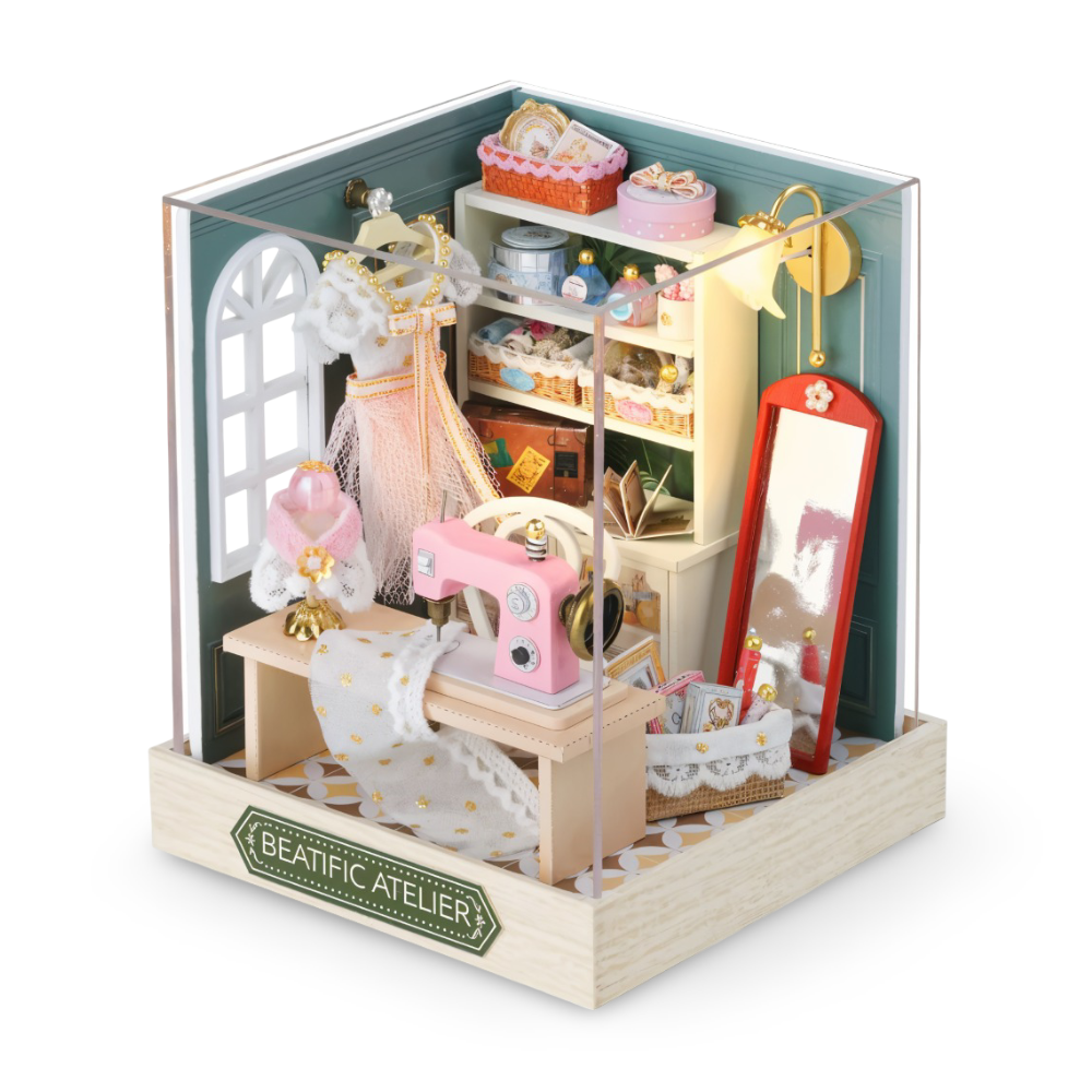 Lil'Puzz Haus - Miljövänligt Miniatyr DIY Dockhus Kit Dekor