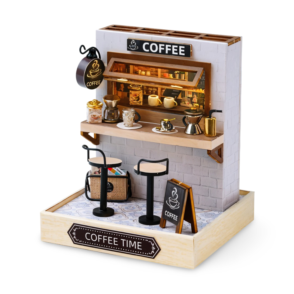 Lil'Puzz Haus - Miljövänligt Miniatyr DIY Dockhus Kit Dekor