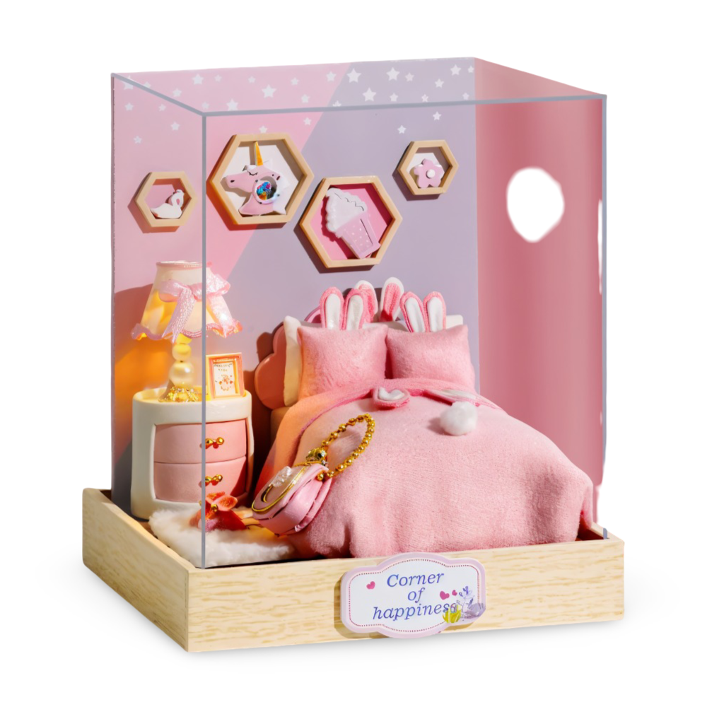 Lil'Puzz Haus - Miljövänligt Miniatyr DIY Dockhus Kit Dekor