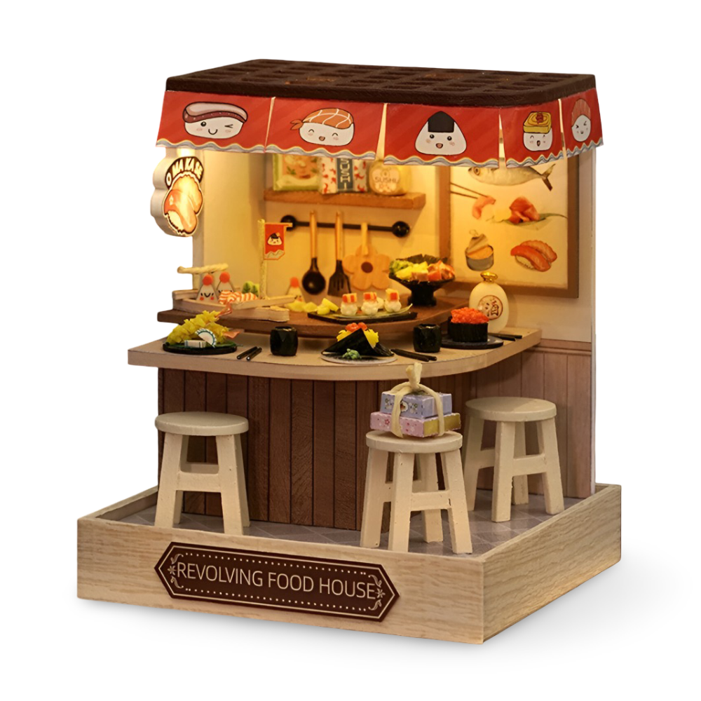 Lil'Puzz Haus - Miljövänligt Miniatyr DIY Dockhus Kit Dekor