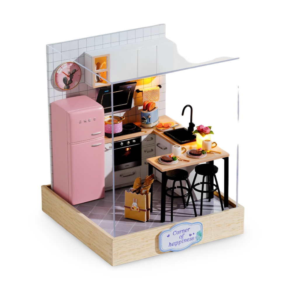 Lil'Puzz Haus - Miljövänligt Miniatyr DIY Dockhus Kit Dekor