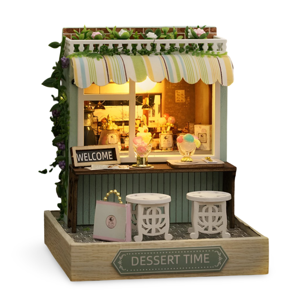 Lil'Puzz Haus - Miljövänligt Miniatyr DIY Dockhus Kit Dekor