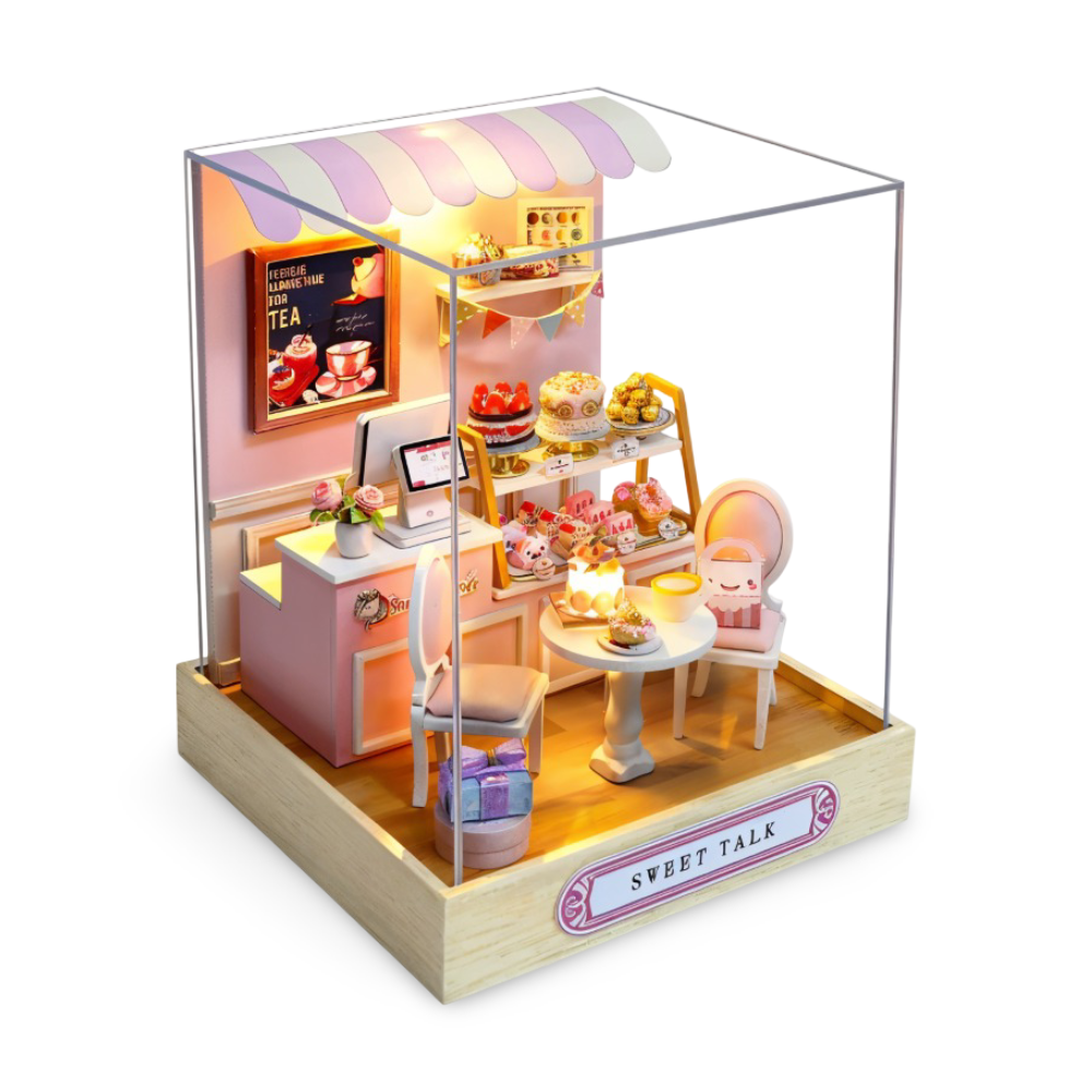 Lil'Puzz Haus - Miljövänligt Miniatyr DIY Dockhus Kit Dekor