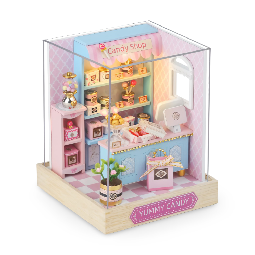 Lil'Puzz Haus - Miljövänligt Miniatyr DIY Dockhus Kit Dekor