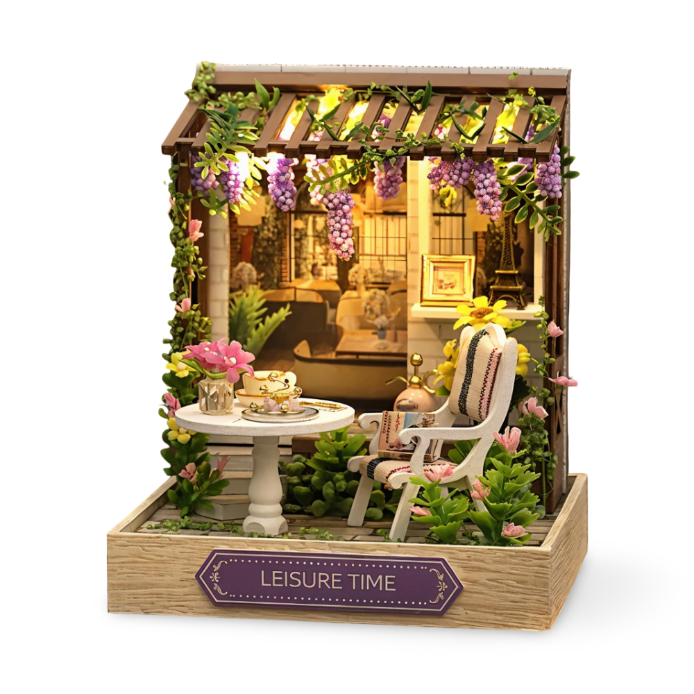 Lil'Puzz Haus - Miljövänligt Miniatyr DIY Dockhus Kit Dekor