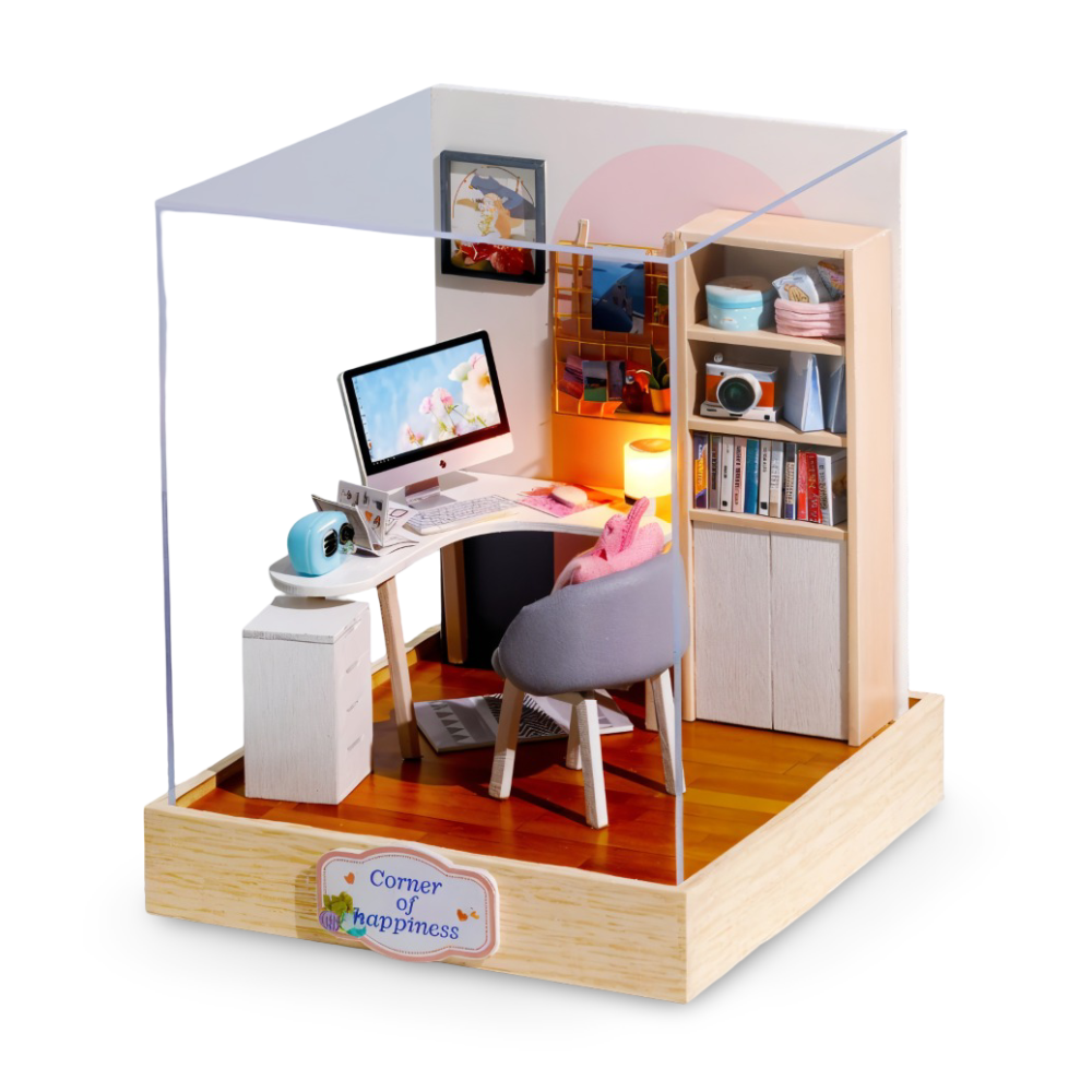 Lil'Puzz Haus - Miljövänligt Miniatyr DIY Dockhus Kit Dekor