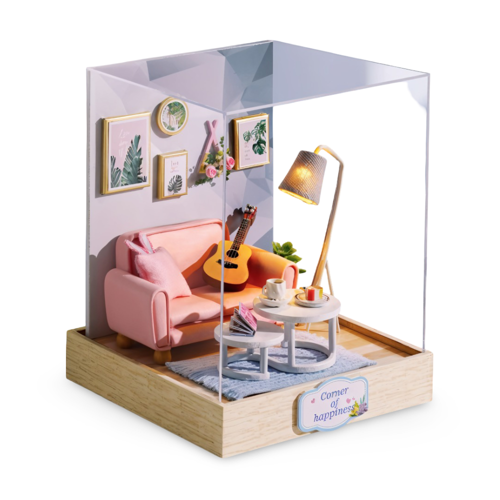 Lil'Puzz Haus - Miljövänligt Miniatyr DIY Dockhus Kit Dekor