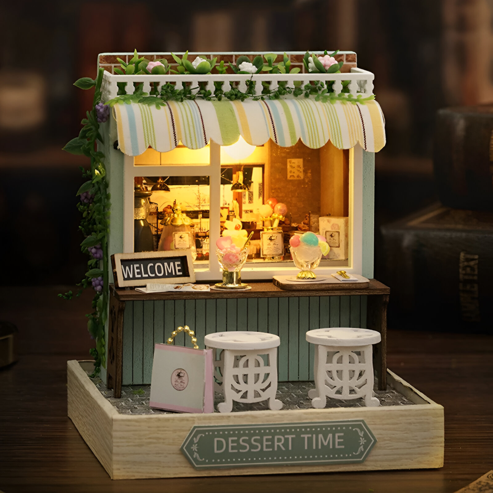 Lil'Puzz Haus - Miljövänligt Miniatyr DIY Dockhus Kit Dekor