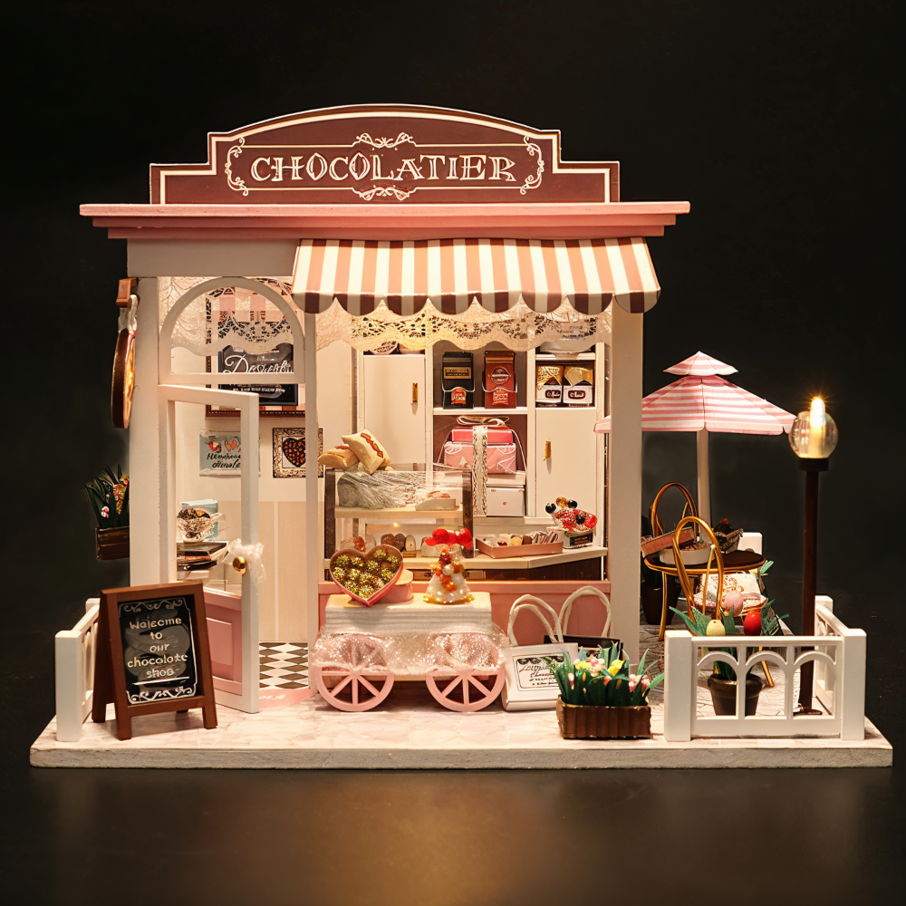 Lil'Puzz Haus - Miljövänligt Miniatyr DIY Dockhus Kit Dekor
