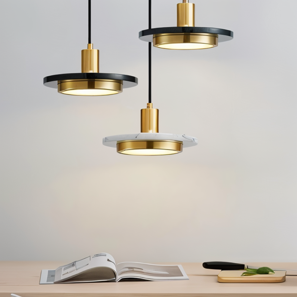 LuMetal Pendellampa - Enkelhuvud Lagerad Rund LED Hänglampa