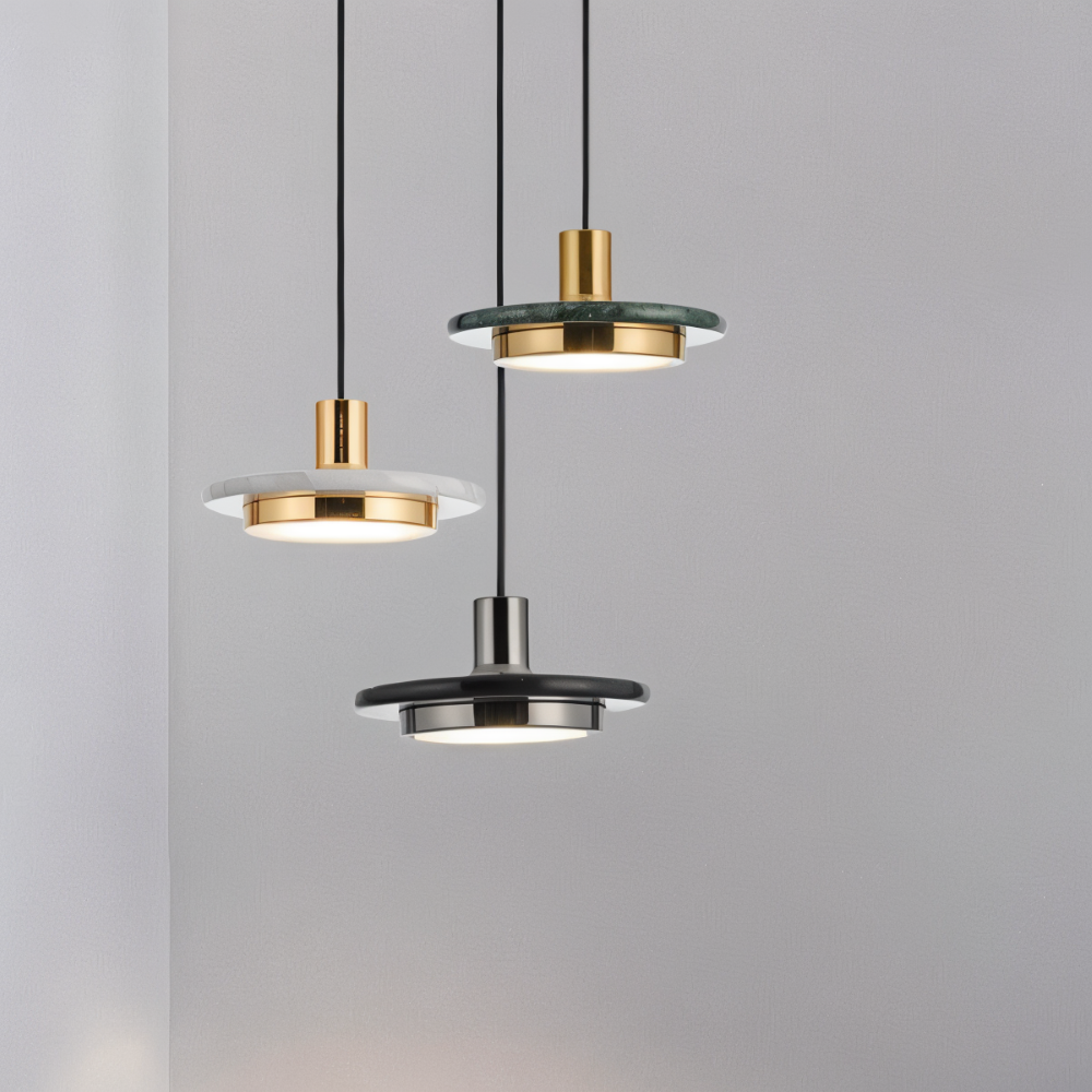 LuMetal Pendellampa - Enkelhuvud Lagerad Rund LED Hänglampa