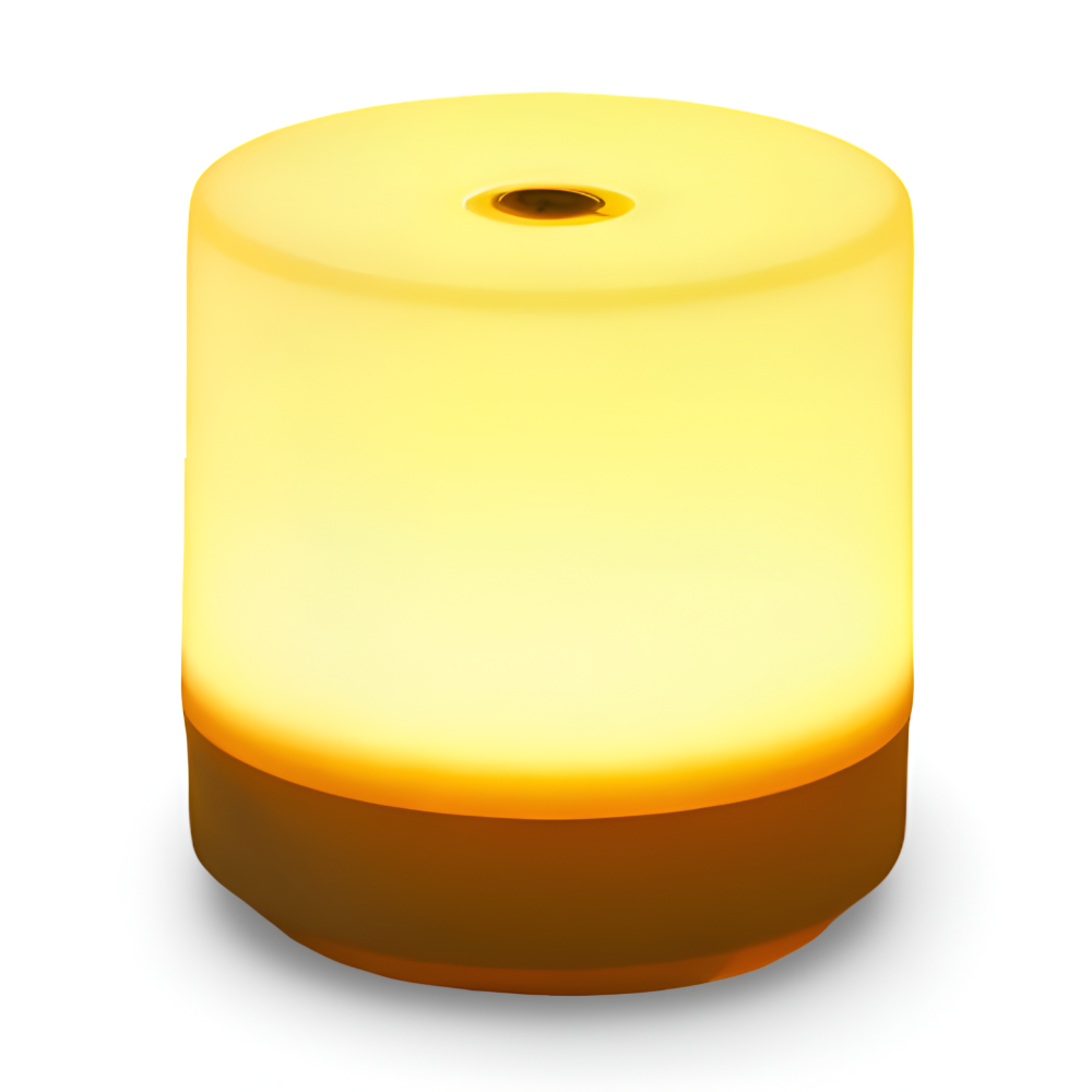 LuminoTap - USB Drivet Cylindriskt Mini Nattljus - Lampa med Touch Dimmer