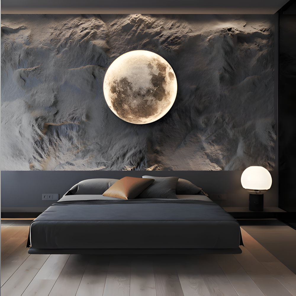 Lunar 3D-Månevägglampa - Justerbar och dimbar Månevägglampa