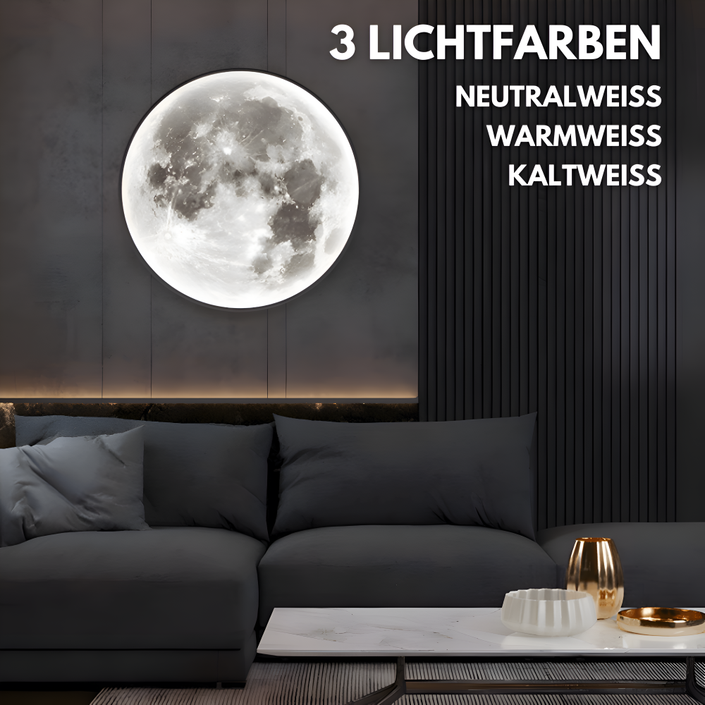 Lunar 3D-Månevägglampa - Justerbar och dimbar Månevägglampa
