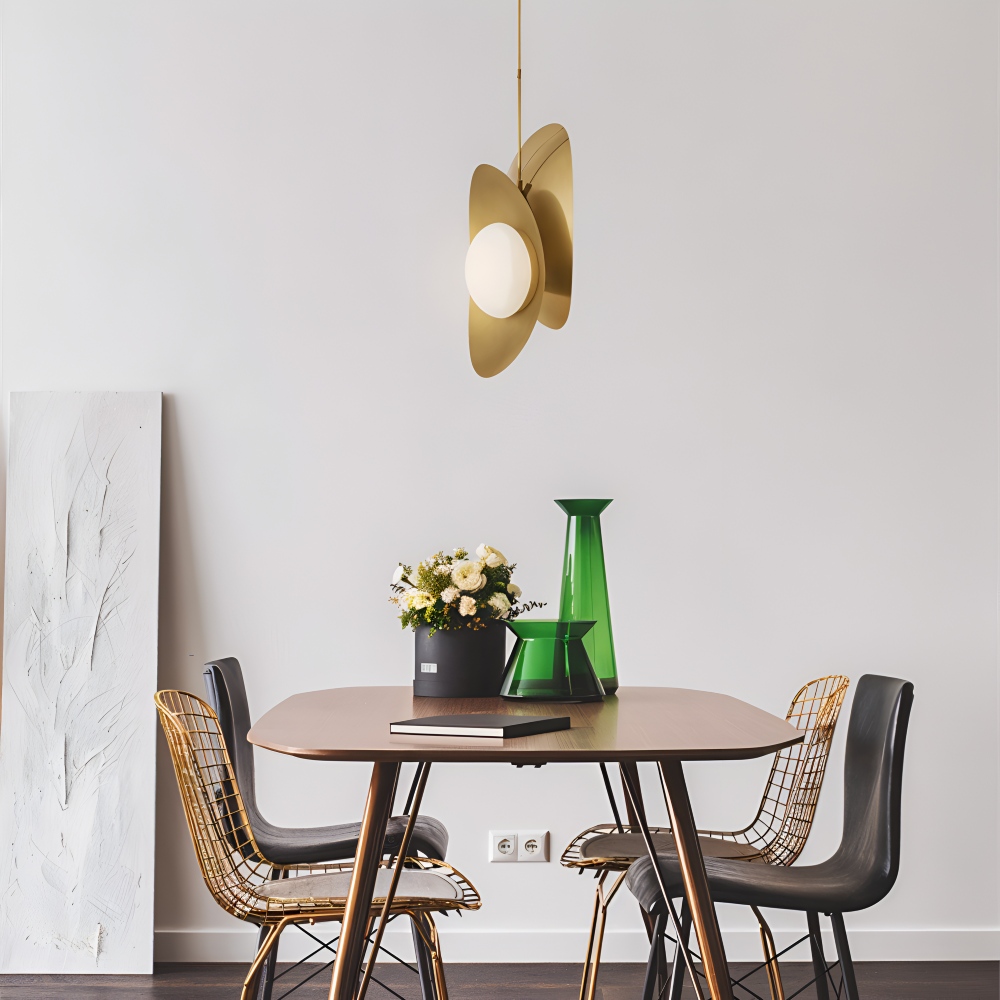 Luxe Pearle Pendellampa - Lyxig Perlgaslampa Metall Hänglampa