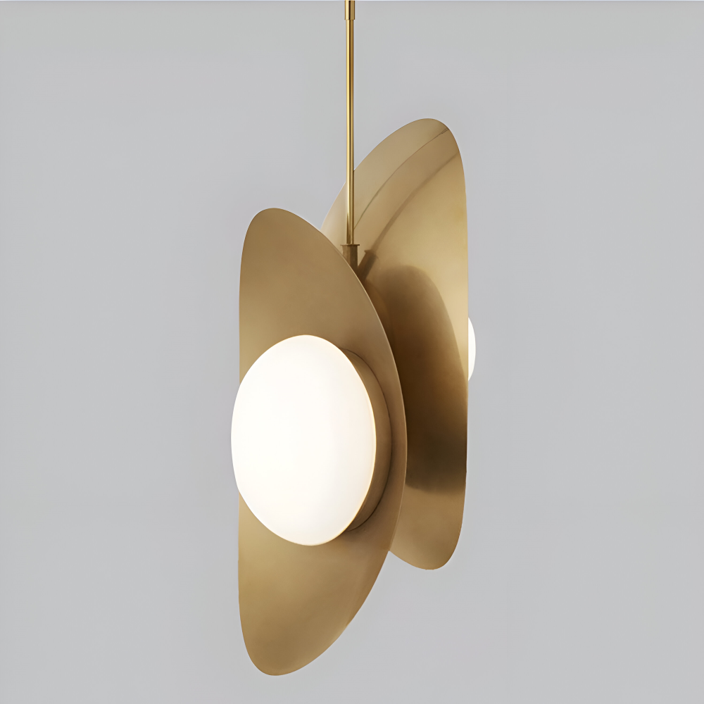 Luxe Pearle Pendellampa - Lyxig Perlgaslampa Metall Hänglampa