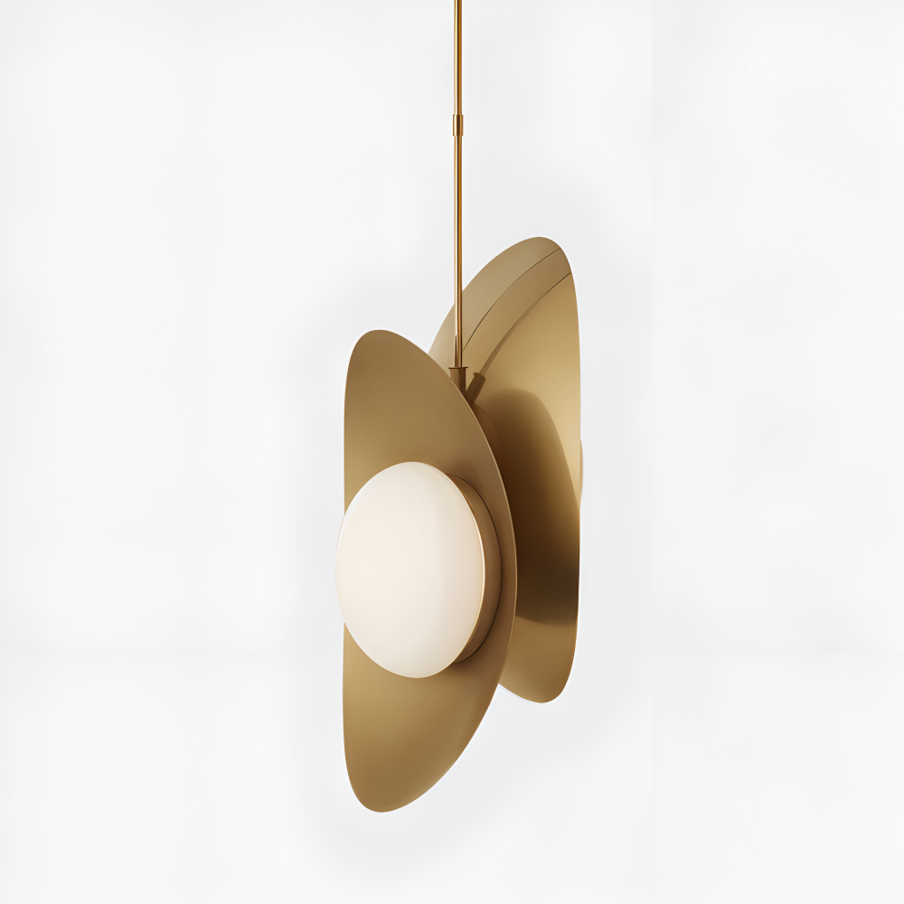 Luxe Pearle Pendellampa - Lyxig Perlgaslampa Metall Hänglampa