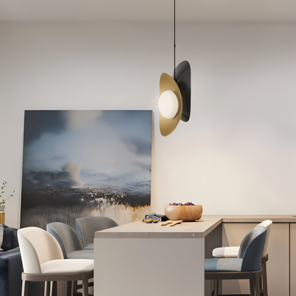 Luxe Pearle Pendellampa - Lyxig Perlgaslampa Metall Hänglampa