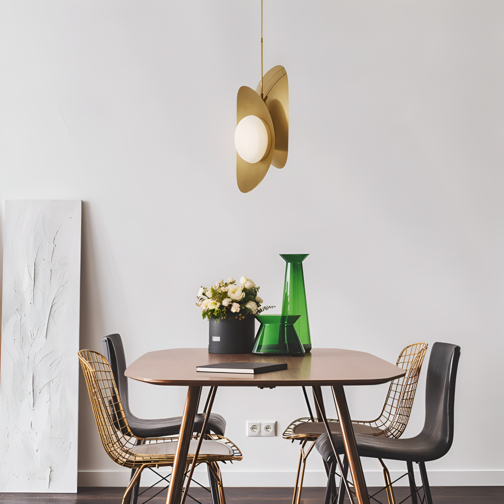 Luxe Pearle Pendellampa - Lyxig Perlgaslampa Metall Hänglampa