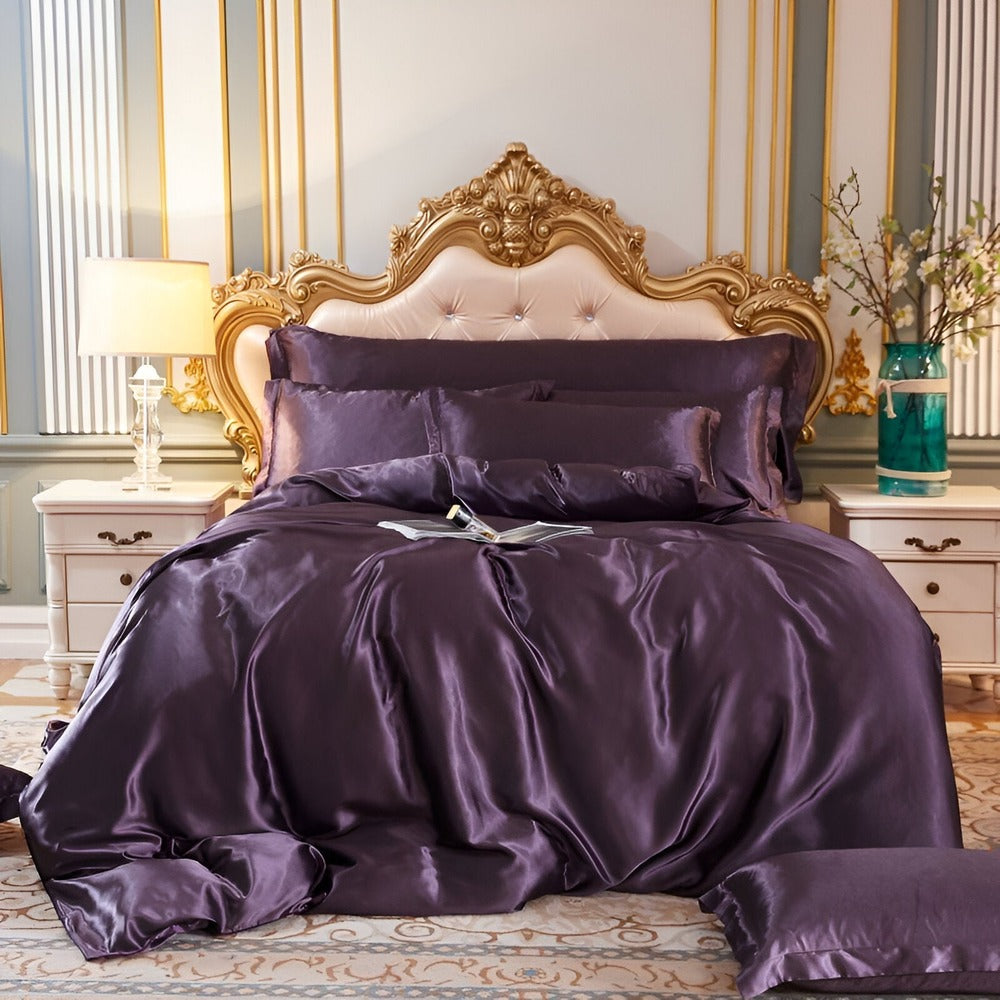 Luxe Silk Påslakan – Exklusivt Påslakanset i Mullbärssilke med 2 Örngott