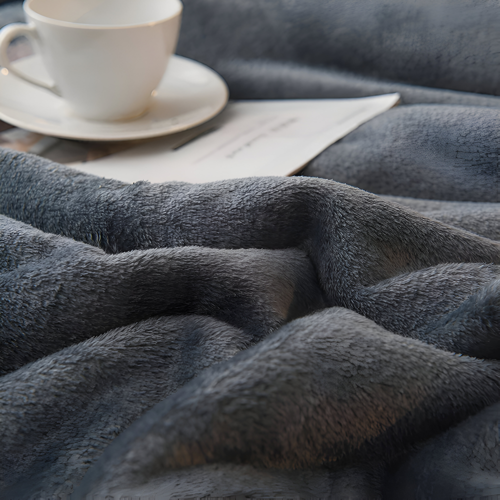 LuxiLayer Plaid - Dubbelsidig fleece och flanell täcke med dragkedja