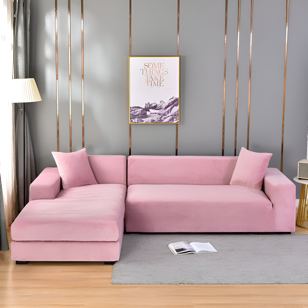 LuxuriFit Sofföverdrag - Mjukt, Elastiskt och Elegant Överdrag för Soffan