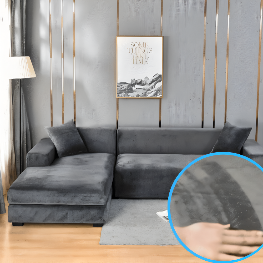 LuxuriFit Sofföverdrag - Mjukt, Elastiskt och Elegant Överdrag för Soffan