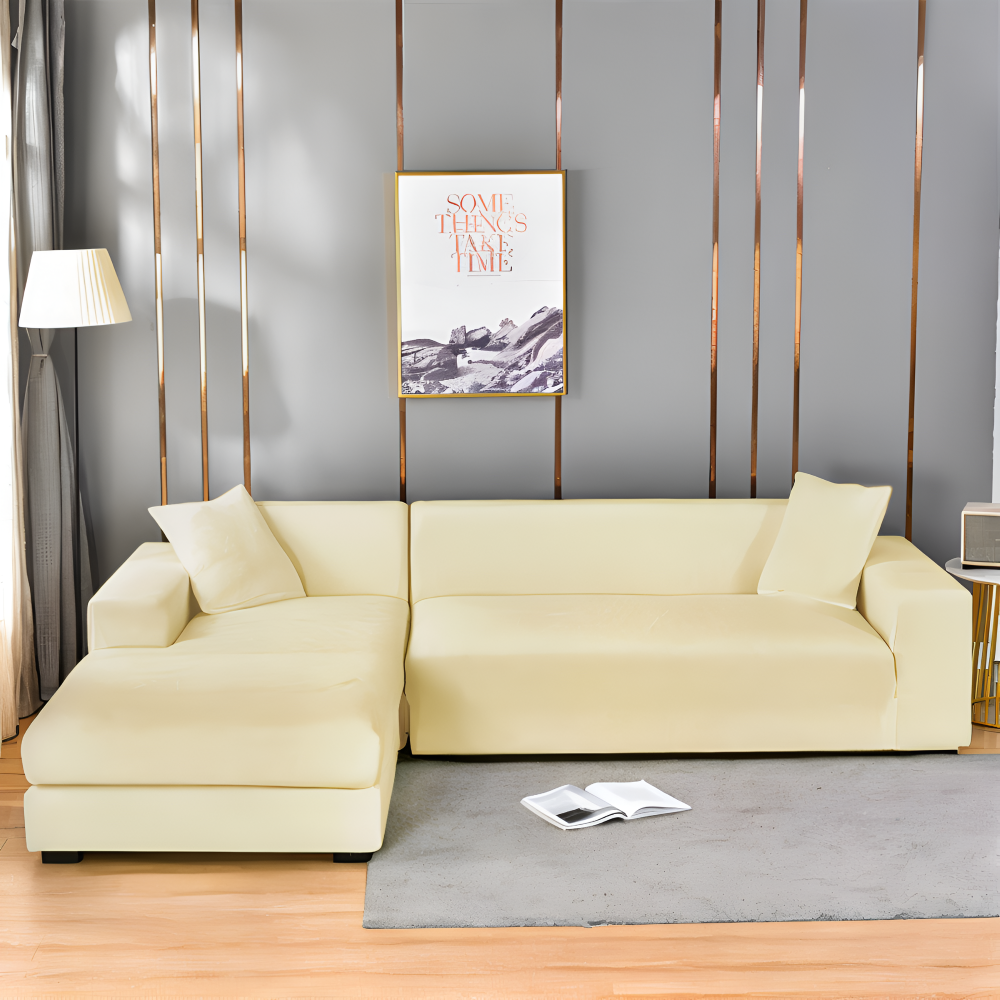 LuxuriFit Sofföverdrag - Mjukt, Elastiskt och Elegant Överdrag för Soffan