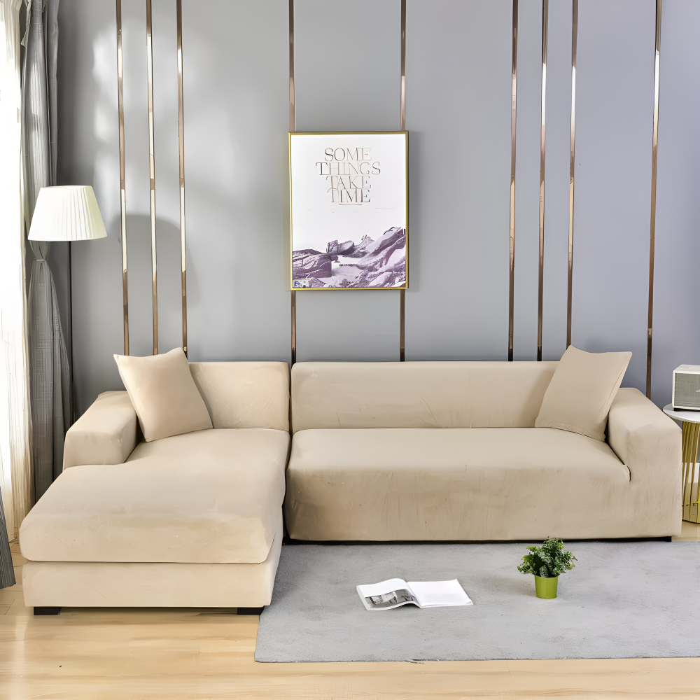 LuxuriFit Sofföverdrag - Mjukt, Elastiskt och Elegant Överdrag för Soffan
