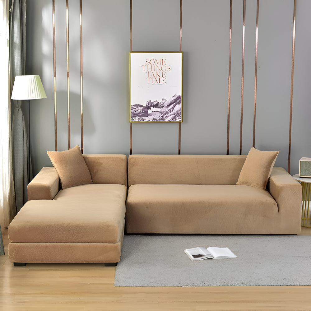 LuxuriFit Sofföverdrag - Mjukt, Elastiskt och Elegant Överdrag för Soffan