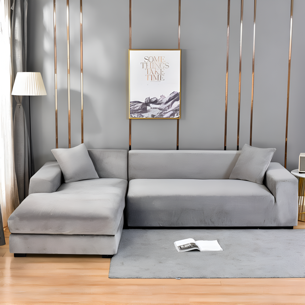 LuxuriFit Sofföverdrag - Mjukt, Elastiskt och Elegant Överdrag för Soffan