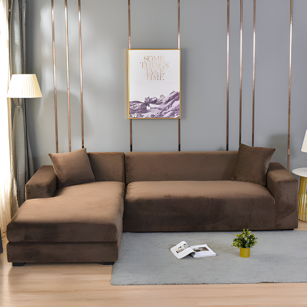 LuxuriFit Sofföverdrag - Mjukt, Elastiskt och Elegant Överdrag för Soffan