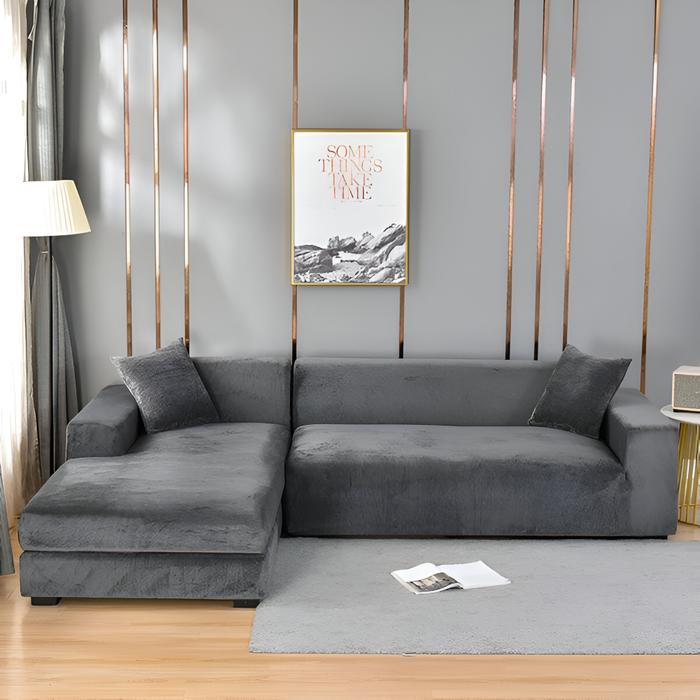 LuxuriFit Sofföverdrag - Mjukt, Elastiskt och Elegant Överdrag för Soffan